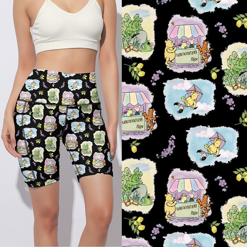 V2 Pooh black shorts