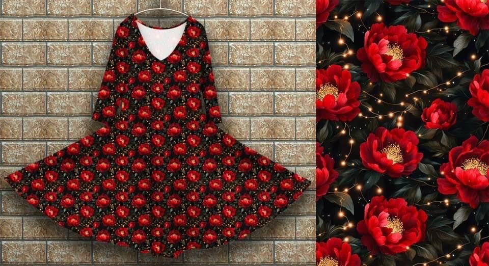 Peggy dress winter Peony