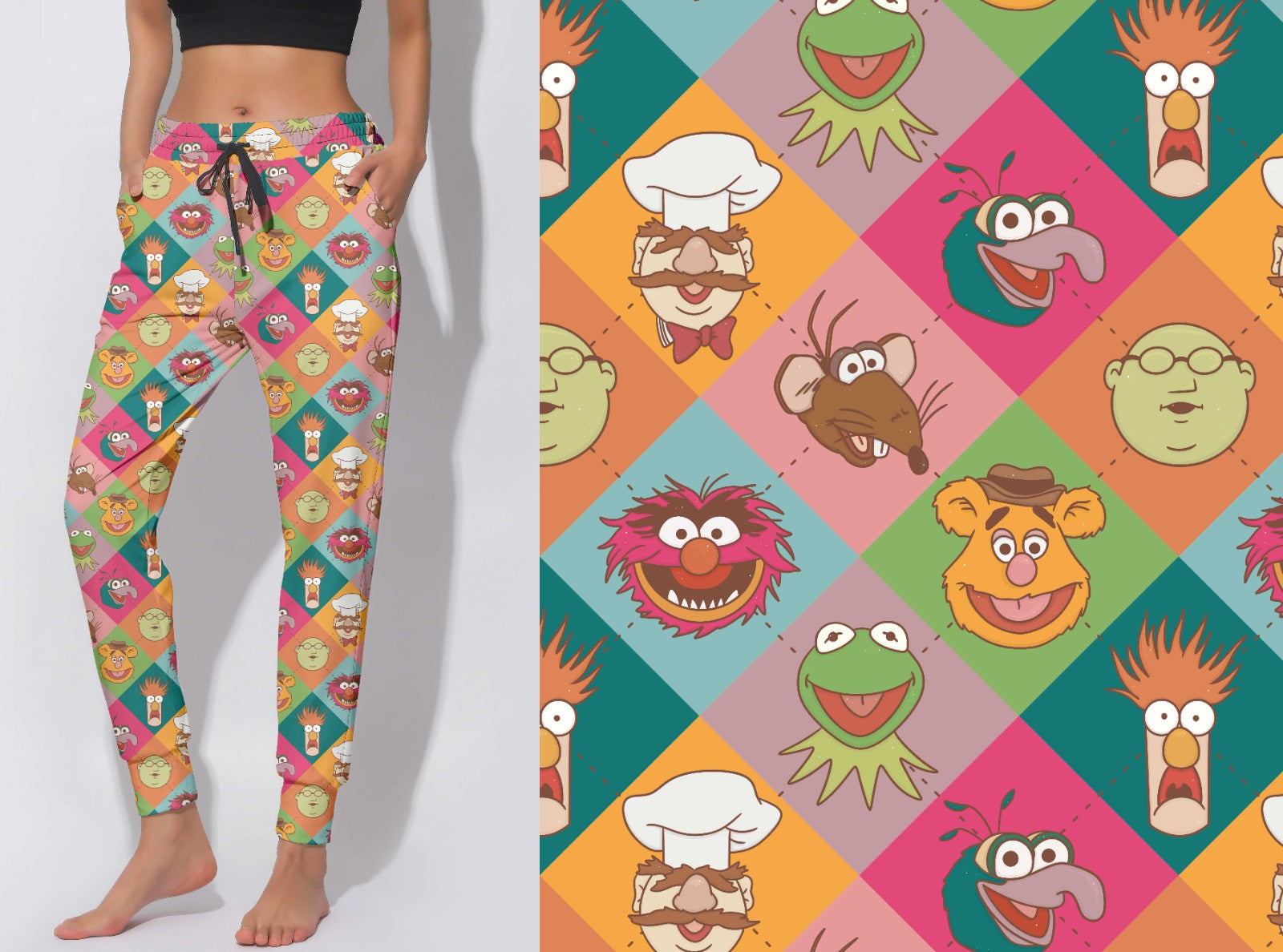 Joggers muppet friends