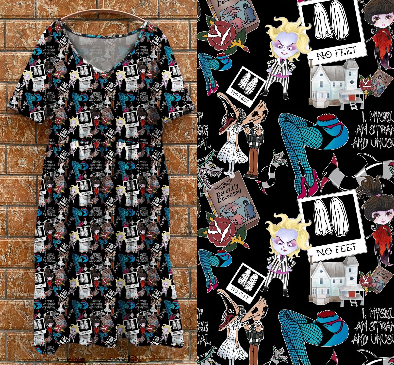 V1 tea dress no feet