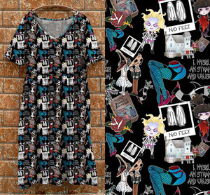 V1 tea dress no feet