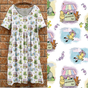 V2 Pooh tea dress white