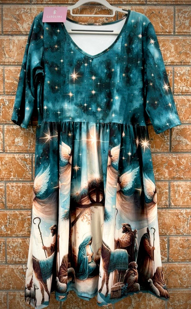 Nativity angels tea dress