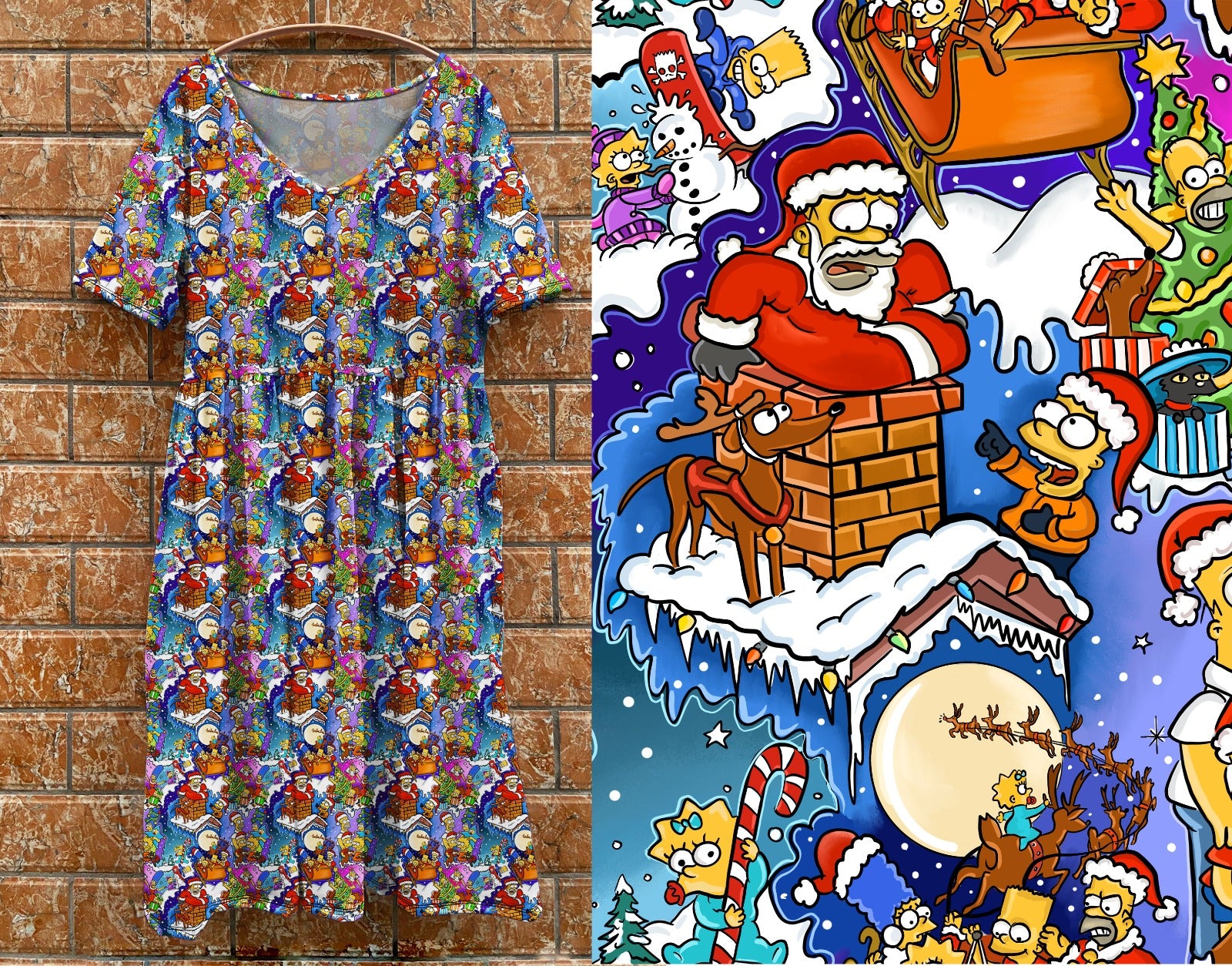 V1 homer tea dress