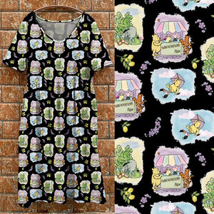 V2 tea dress black Pooh