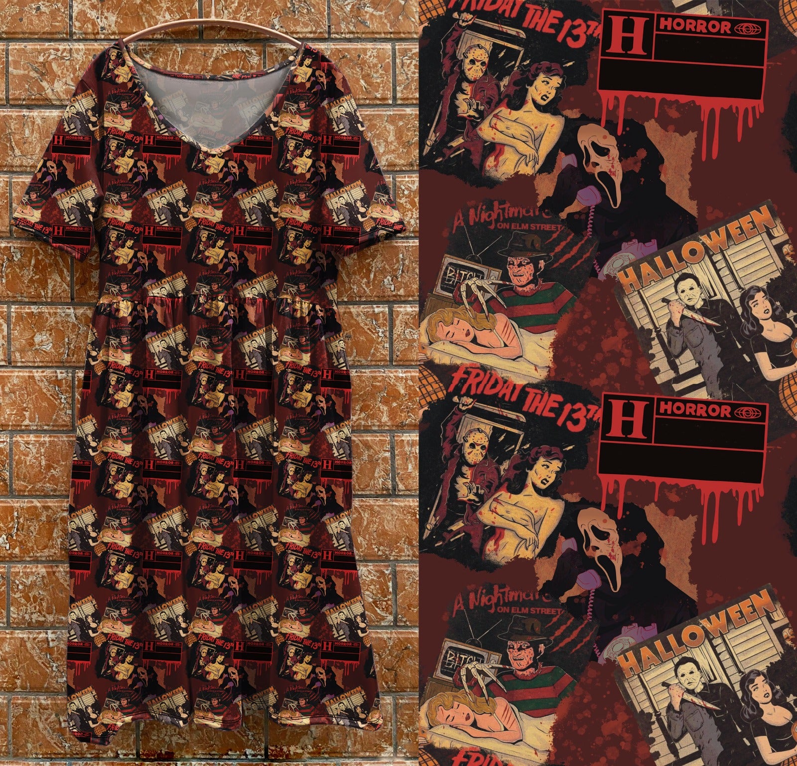 V1 thriller tea dress