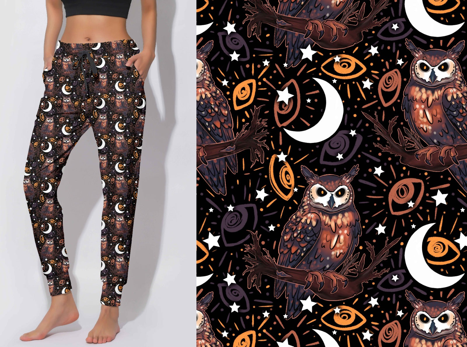Joggers mystic eye owls