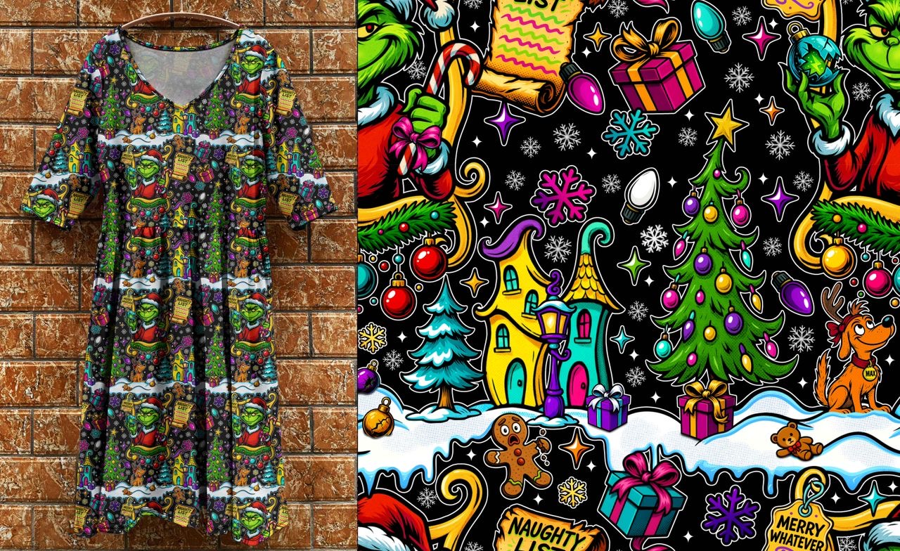 Mean one dark tea dress