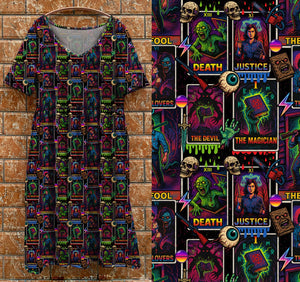 V1 tea dress justice cards