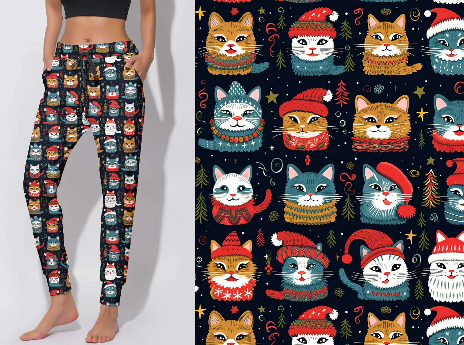 Joggers Xmas cats