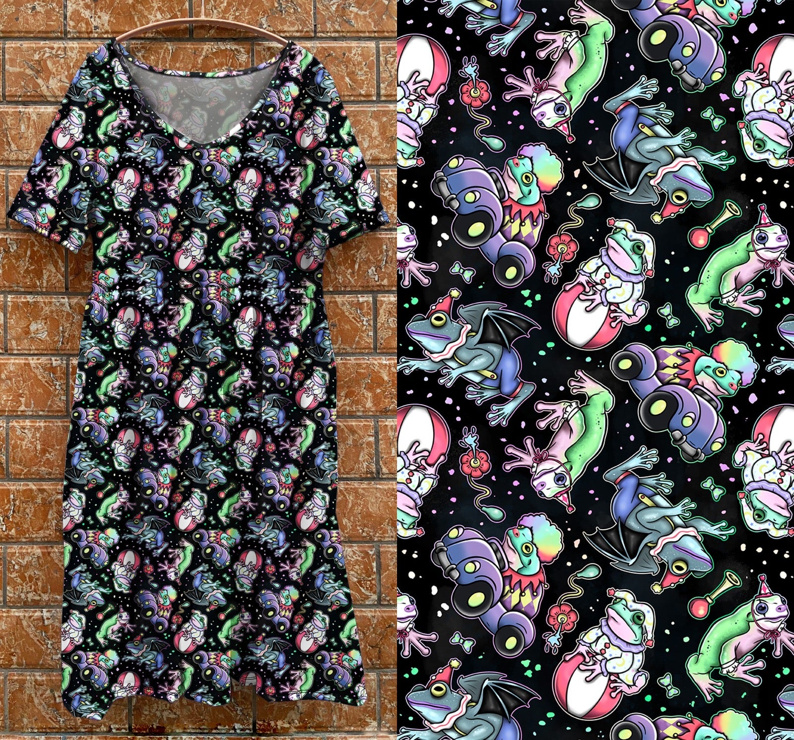 V2  tea clown frog