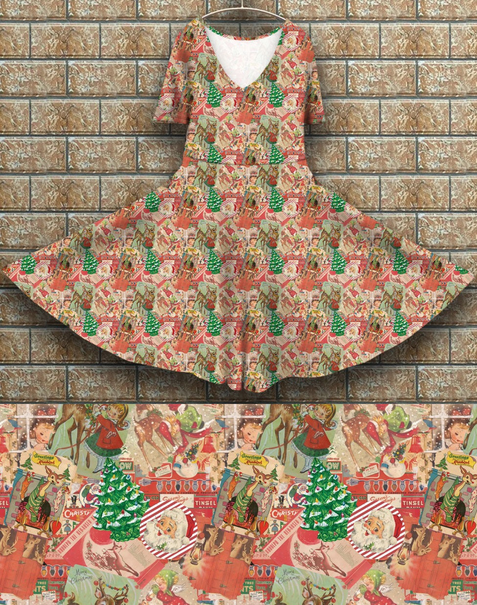 V1 retro Xmas Peggy