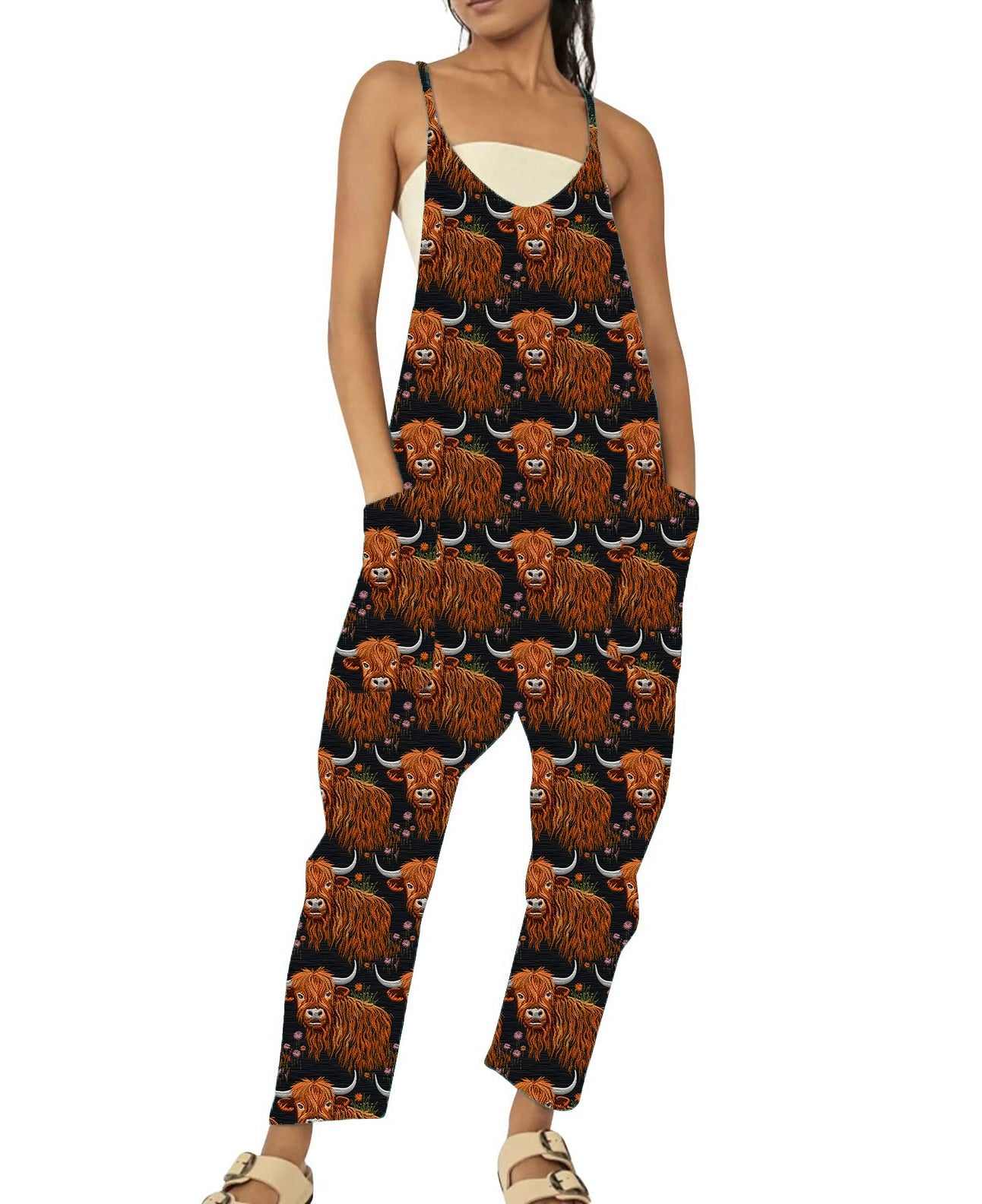 Jumpsuits highland cow