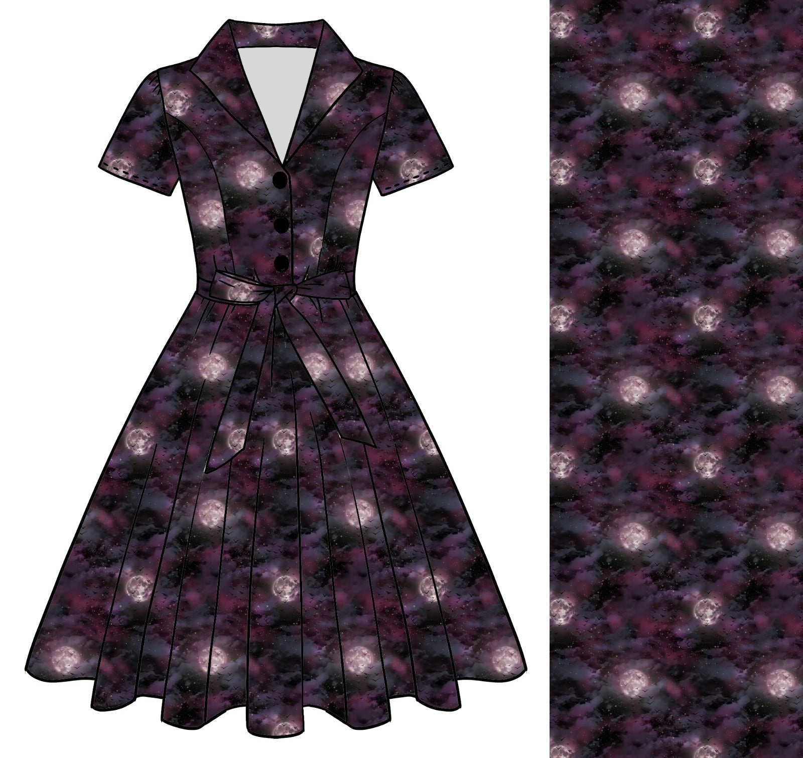 Moonlit Raven – Carolina Dress Room