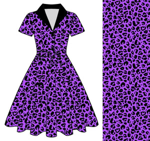 Rizzo Dress - Purple Leo