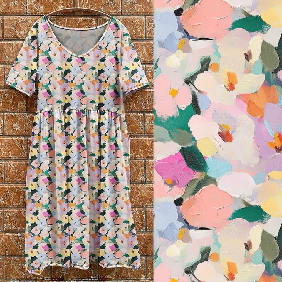 Tea dress - Oil petals
