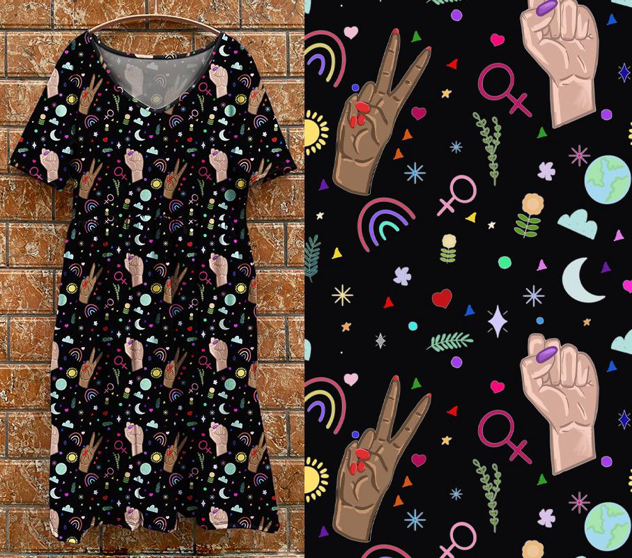 P7 Tea Dress - Girl Victory