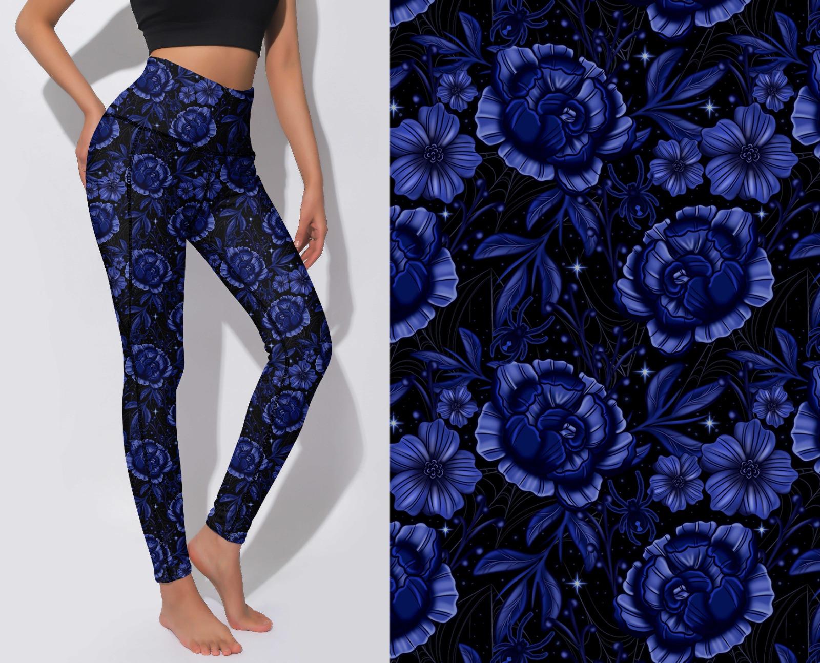 Active Leggings - Navy Flowers (Pre Sales)