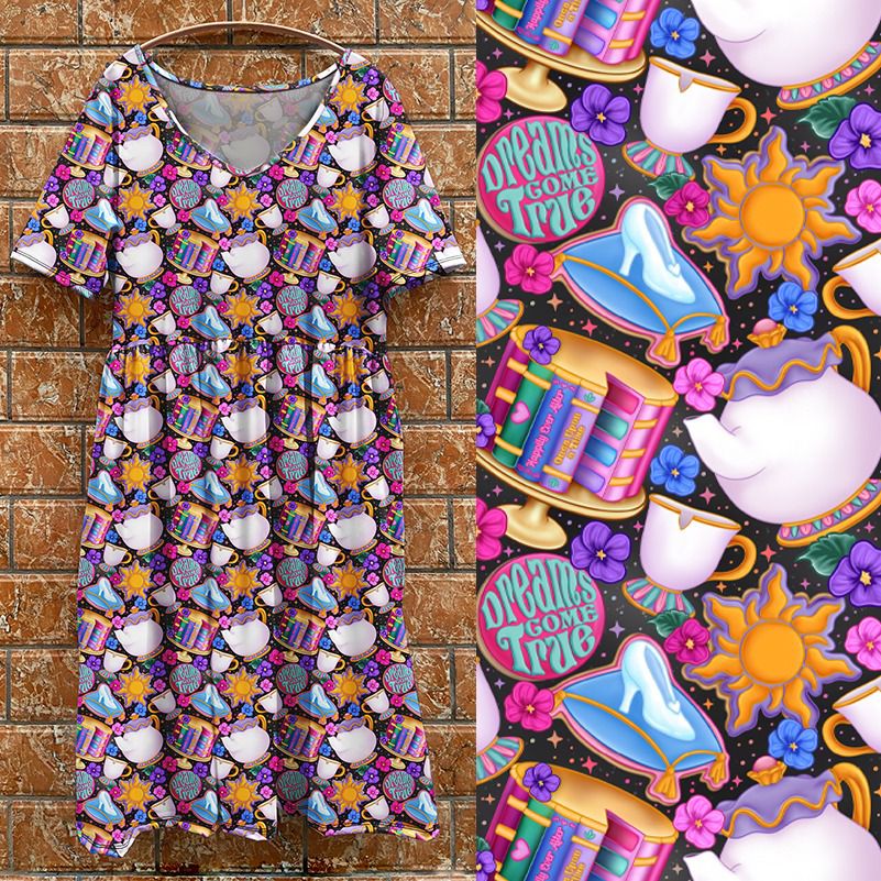 V3 Dreams gone True Tea Dress