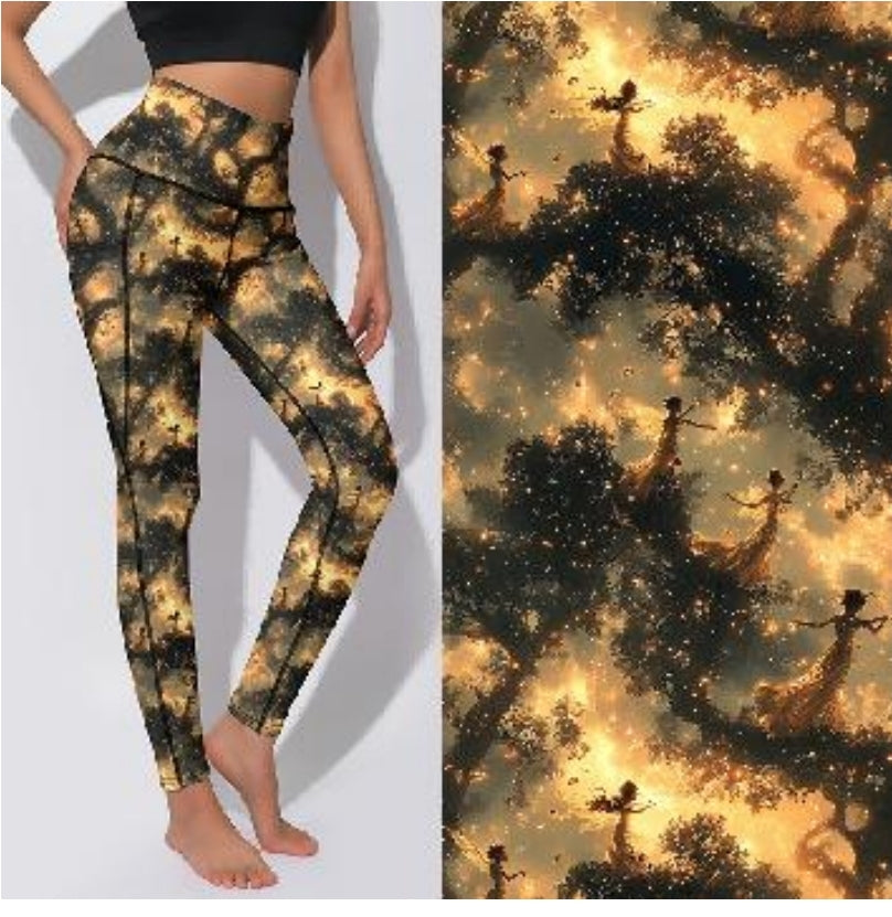 Active Leggings - Forest Fairy