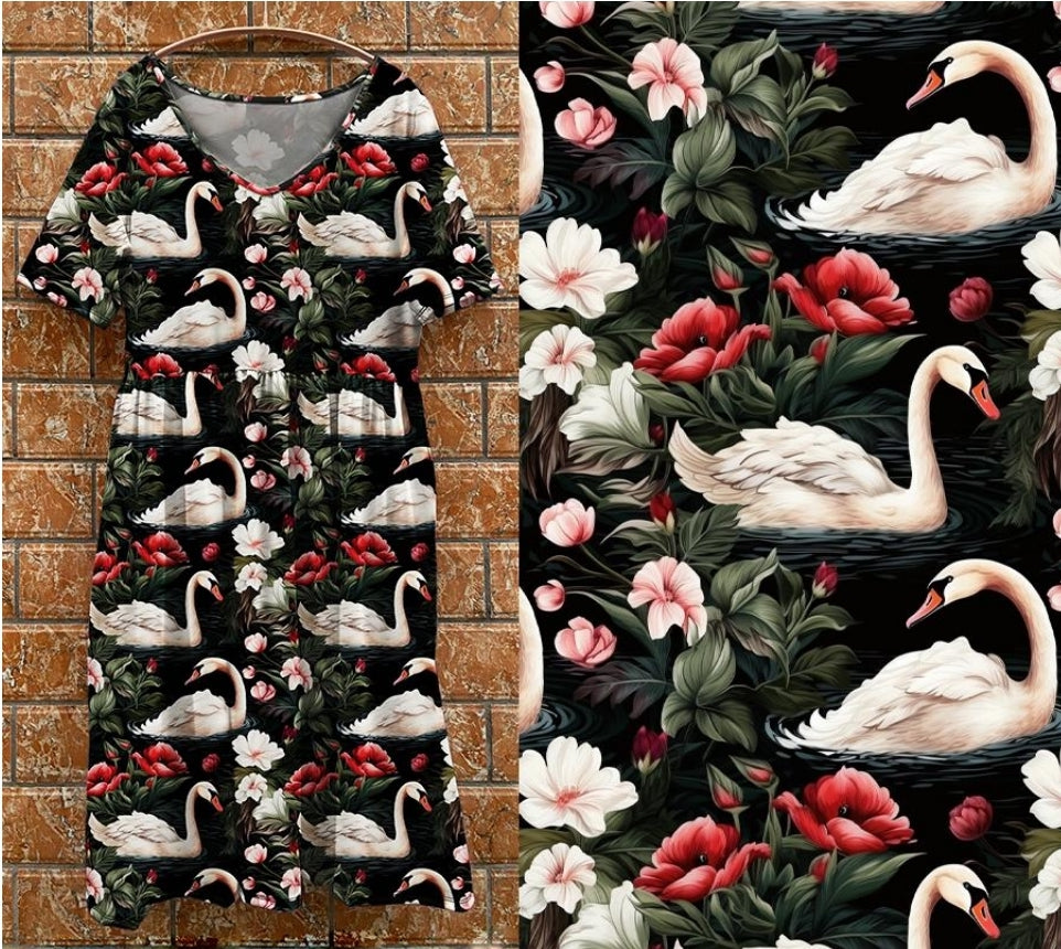 Tea Dress -  Graceful Swan
