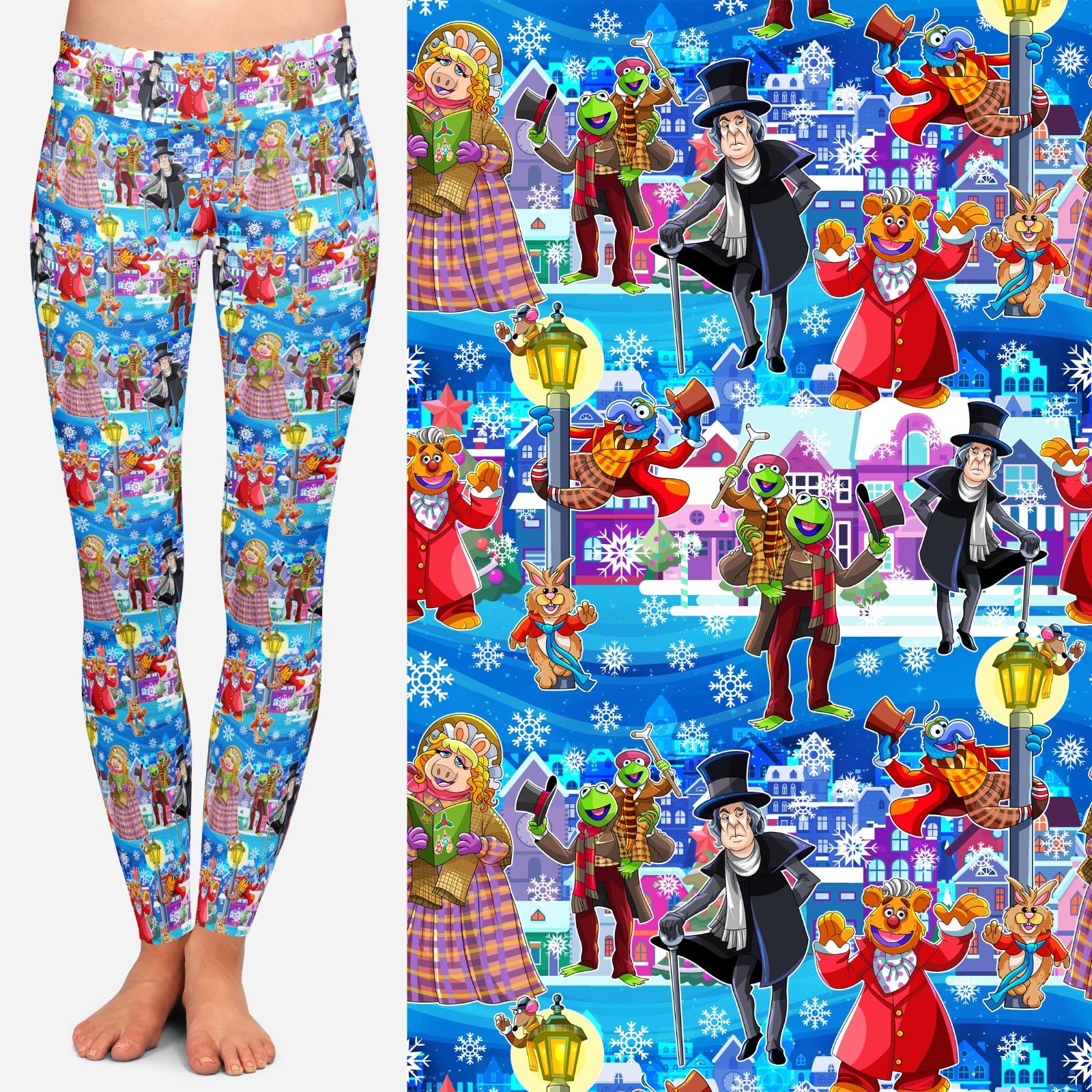 Comfort leggings - Muppets Xmas on Blue