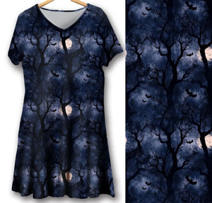 Swing dress - Blue Foggy Forest