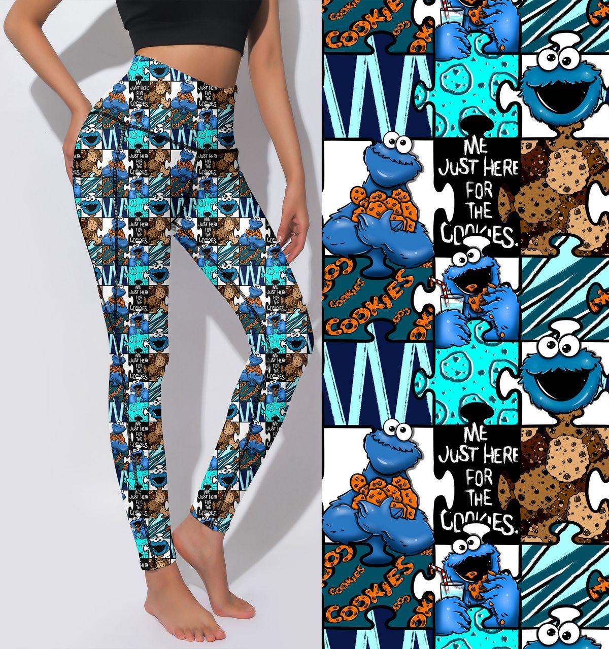 Active Leggings - Cookie Monster