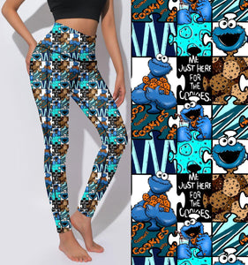 Active Leggings - Cookie Monster