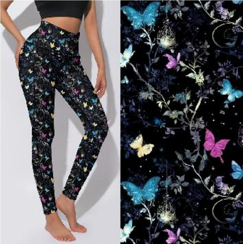 Active Leggings - Butterflies