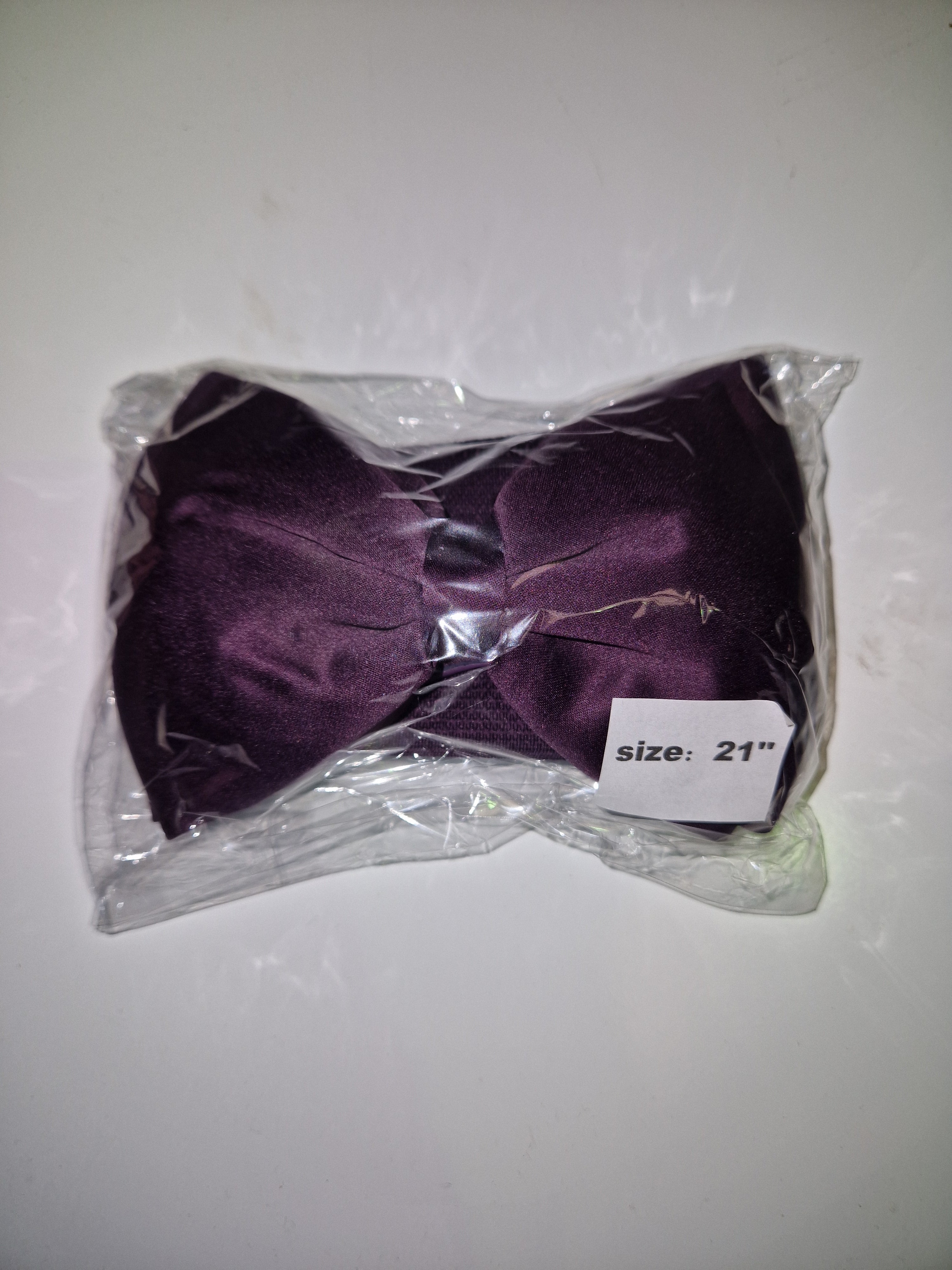 Small bow belt - Plum
