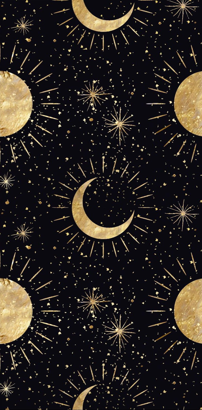 Comfort leggings - Moons on Black