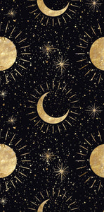 Comfort leggings - Moons on Black