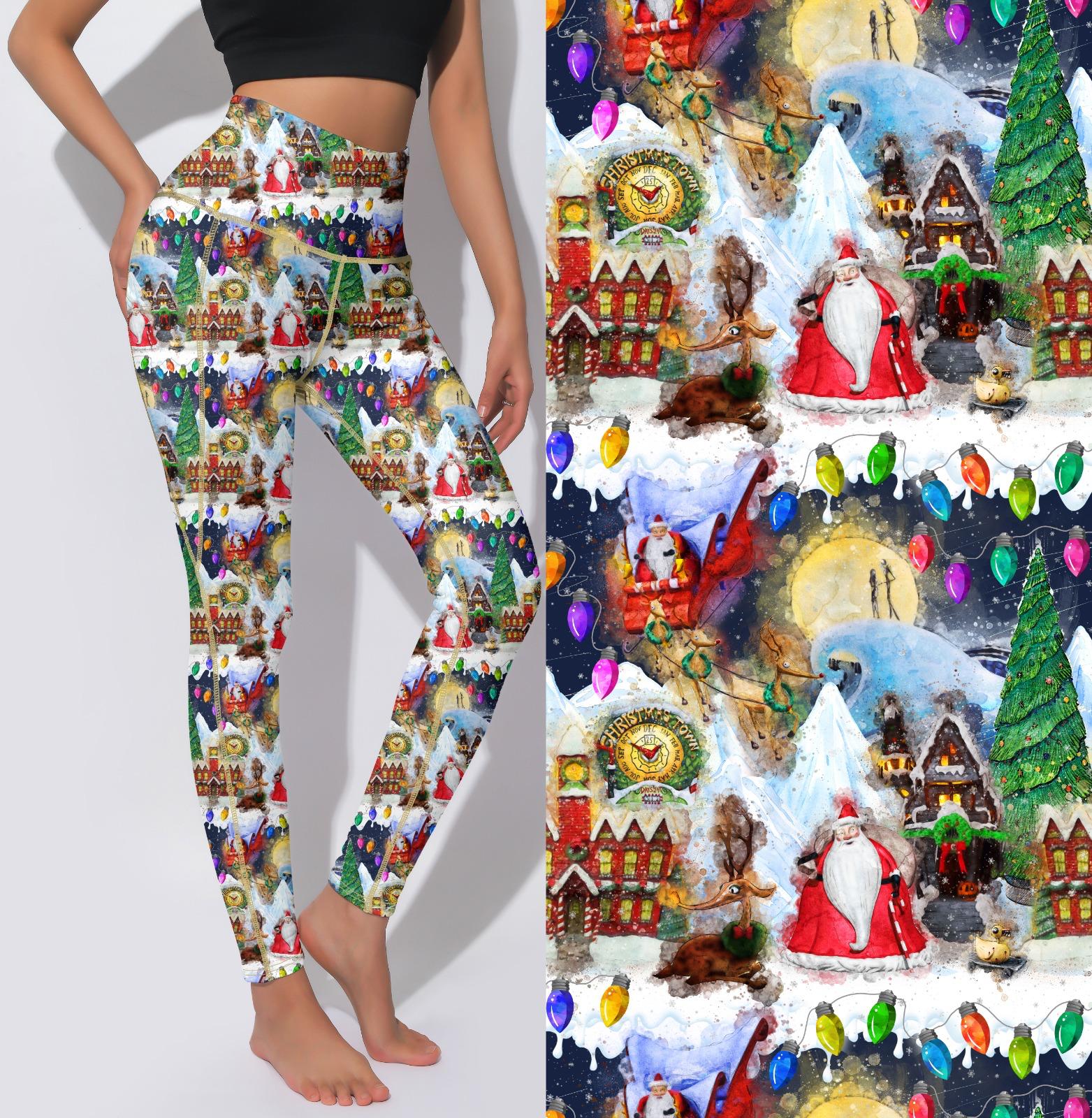 Active Leggings - Christmas Town