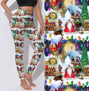 Active Leggings - Christmas Town