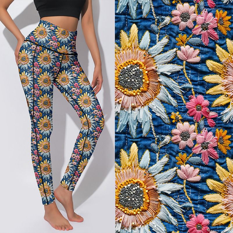 V3 Actives - Sunflowers Embroider