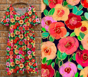 P7 Tea Dress -  Floral Brights