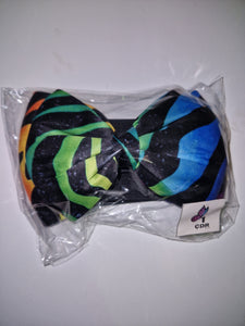 Small bow belt - Rainbow Zebra