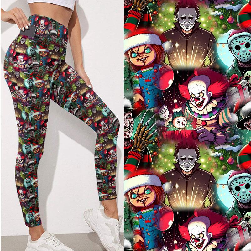 Active Leggings - Xmas Horror