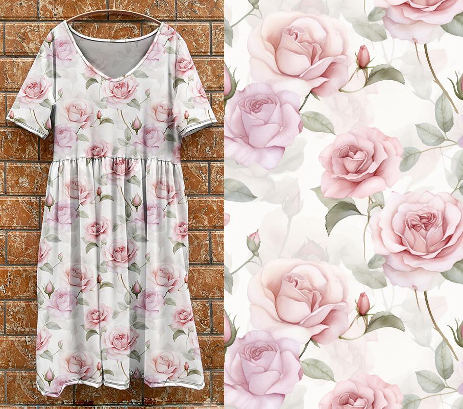 Tea Dress -  Pink rose