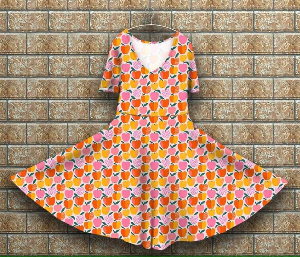 Peggy dress - Apples