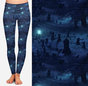 Comfort Leggings - Night Cemetery