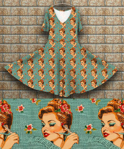 P7 Peggy Dress - Vintage makeup