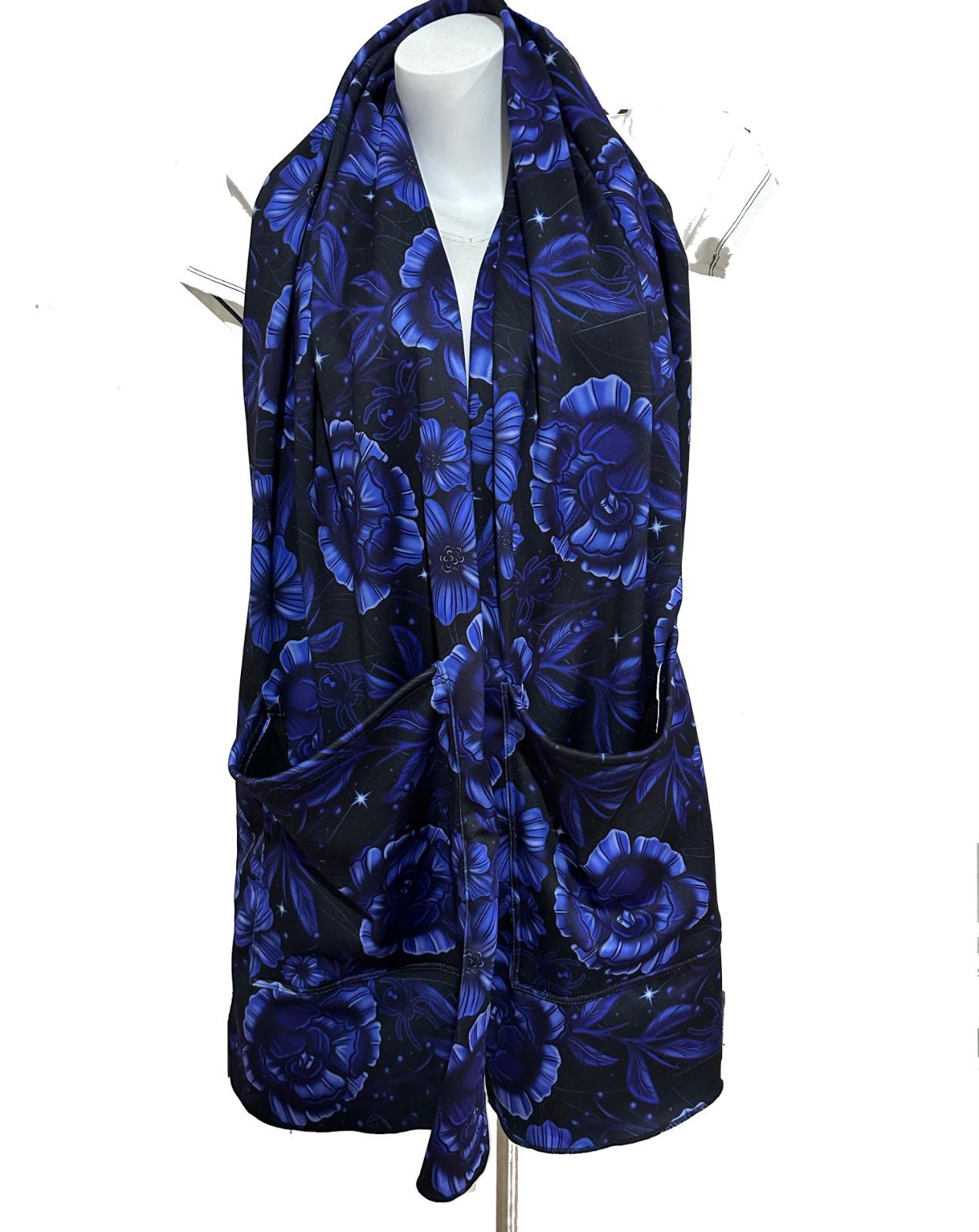 Scarf - Navy Flowers (Pre Sale)