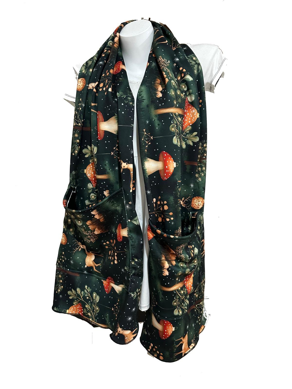 Scarf - Mushrooms & Deers (Pre Sale)