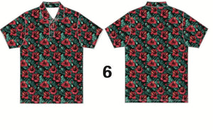 Shirts - Red flowers (4xl)