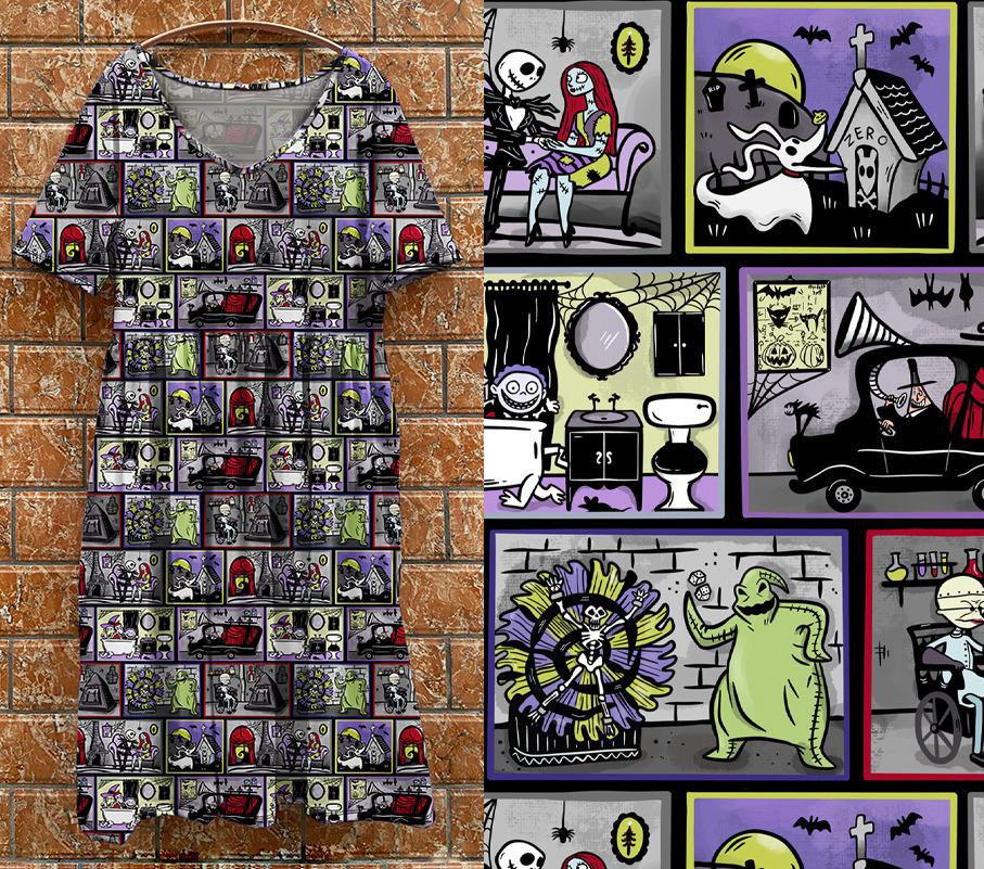 P7 Tea Dress - Skeleton House