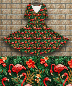 P7 Peggy Dress - Flamingos