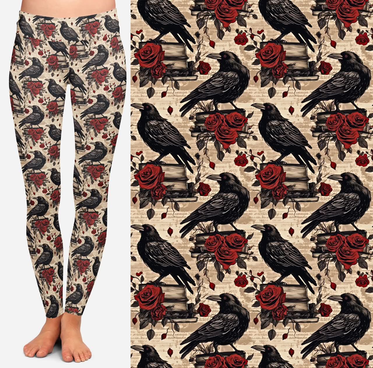 Comfort Leggings - Books & Roses