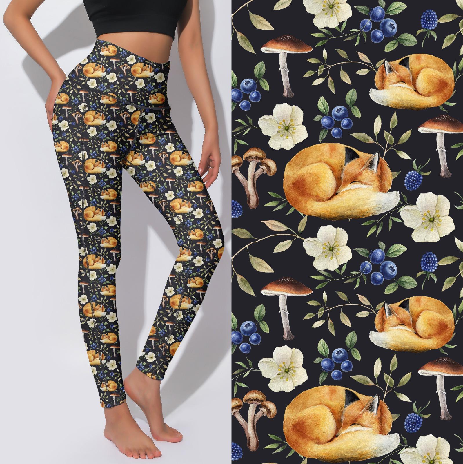 Active Leggings - Sleeping fox